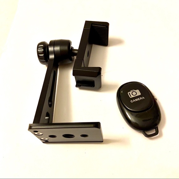 Metal Phone Mount with Bluetooth Remote Selfie Pictures Photos - Picture 5 of 9